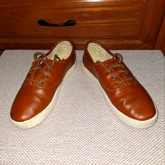 Bass Voyage Luggage Men's Brown Leather Casual Shoes In A Size 9. Pre-loved - Picture 1 of 13